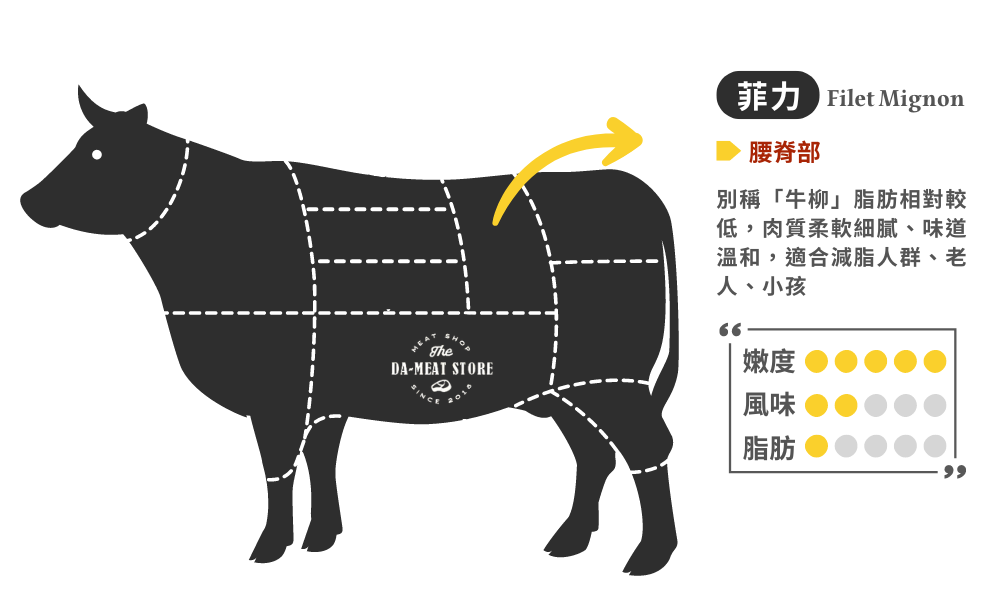 菲力部位介紹圖