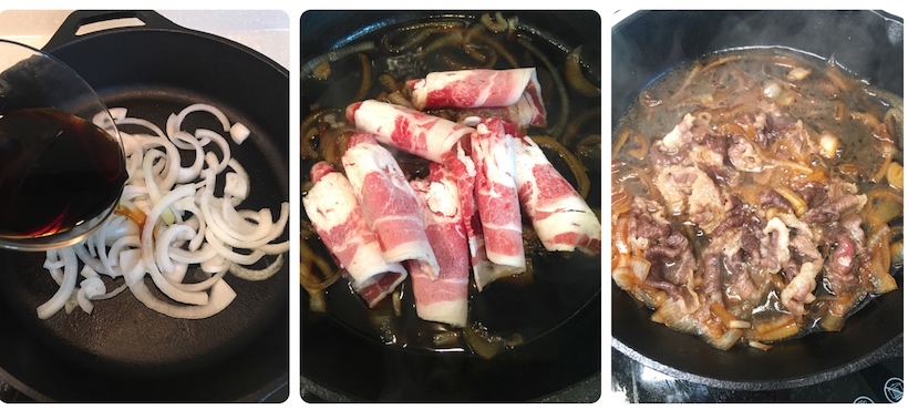 牛肉丼製作流程